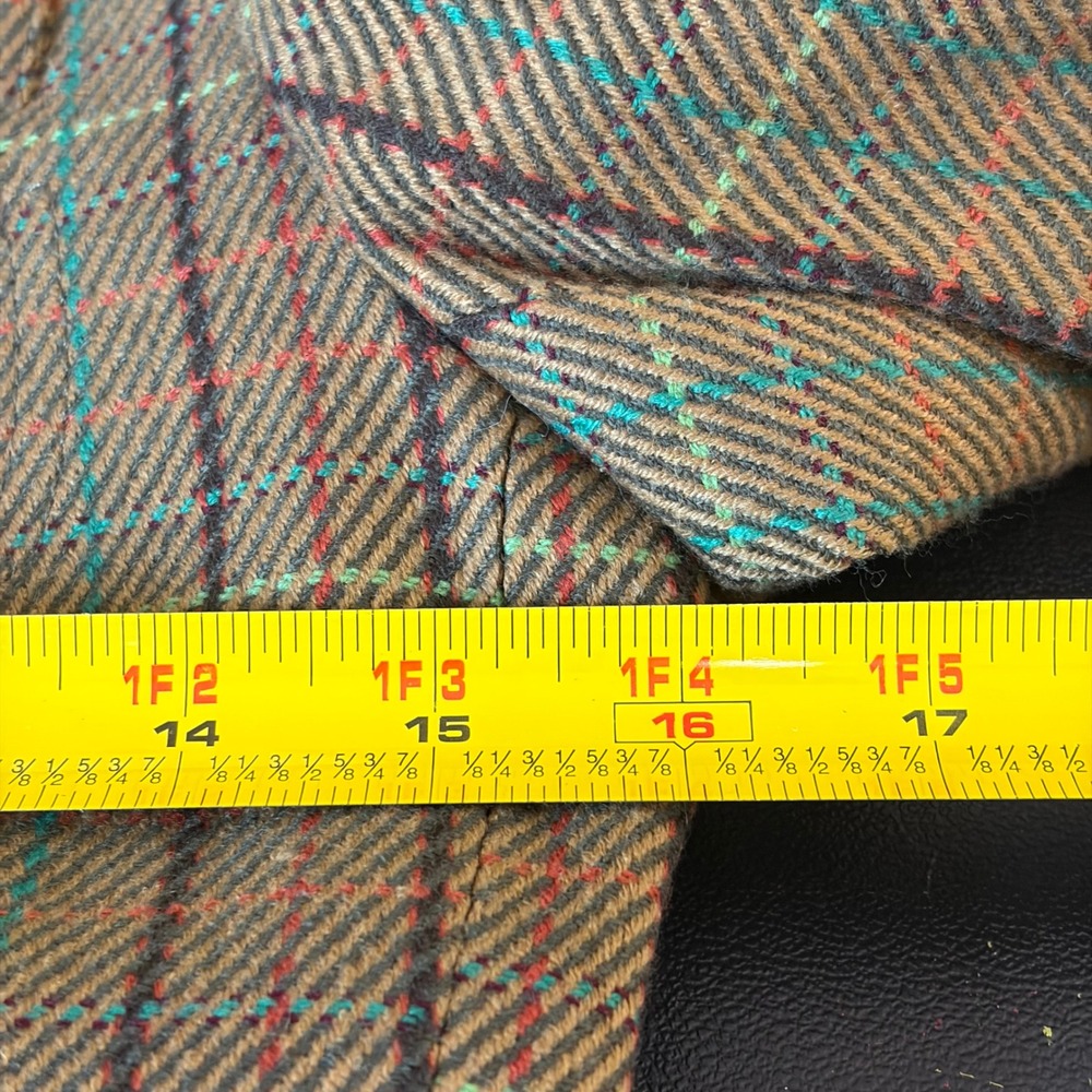 Cremieux Womens Brown Plaid Blazer Elbow Patches Single Button Jacket Size 0 - Picture 7 of 8